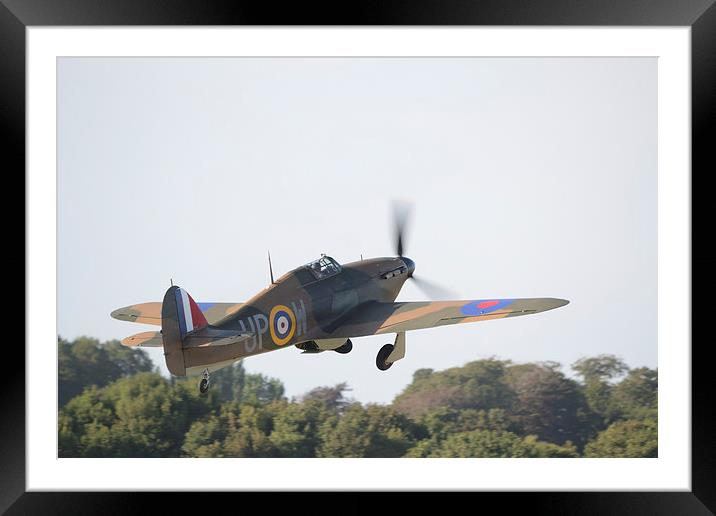 Hawker Hurricane Takeoff Framed Mounted Print by Nigel Bangert