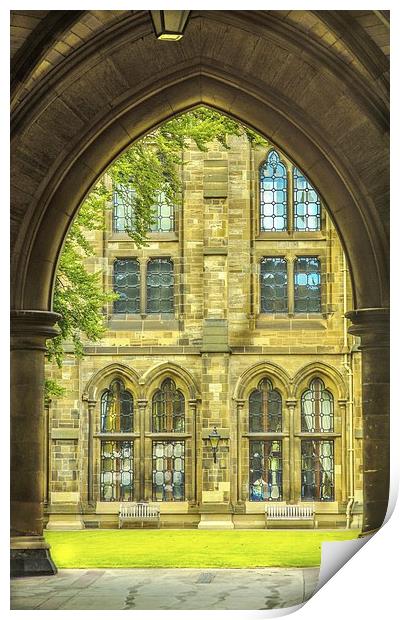 Glasgow University Cloisters Print by Tylie Duff Photo Art