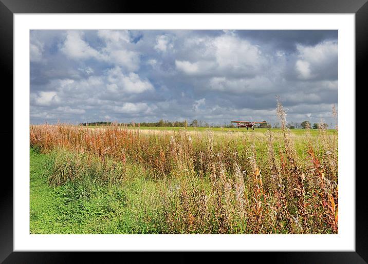 Glider on Yorkshire moors Framed Mounted Print by Jean Gill