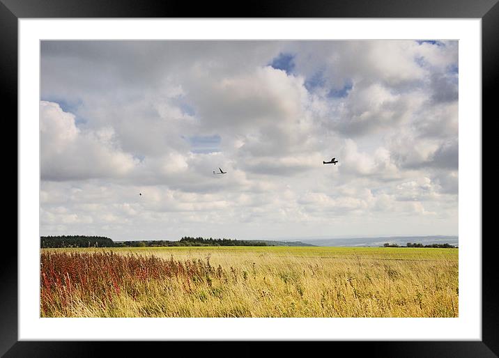 Flight over the Yorkshire moors Framed Mounted Print by Jean Gill
