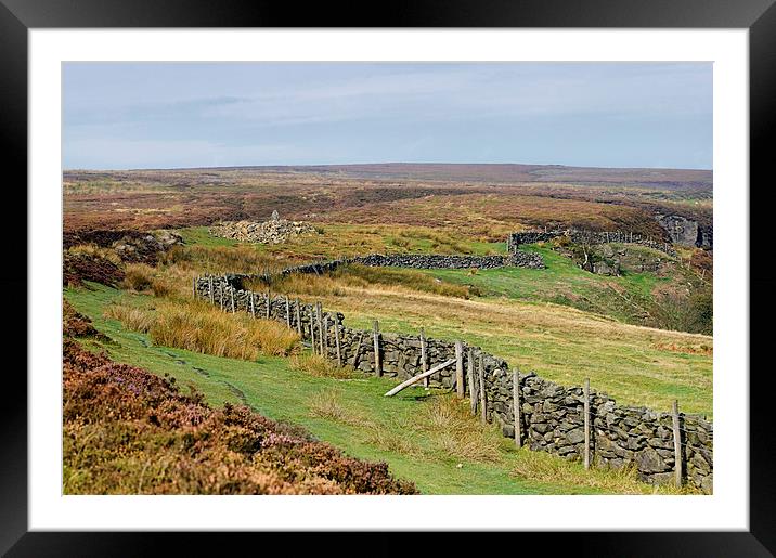 Rosedale North York Moors Framed Mounted Print by Jean Gill