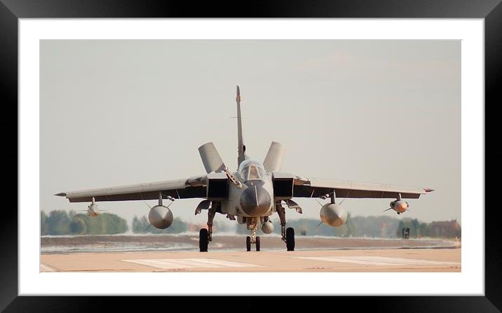 Saudi Airforce Tornado Head On Framed Mounted Print by Andrew Steer