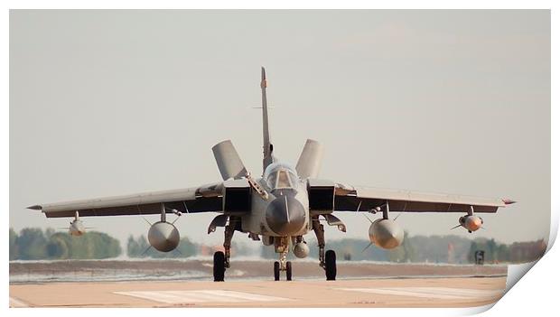 Saudi Airforce Tornado Head On Print by Andrew Steer