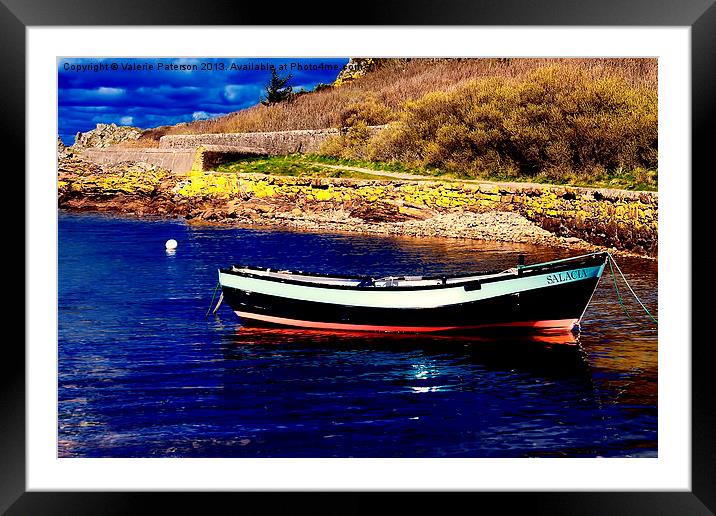 Salacia At Portencross Framed Mounted Print by Valerie Paterson