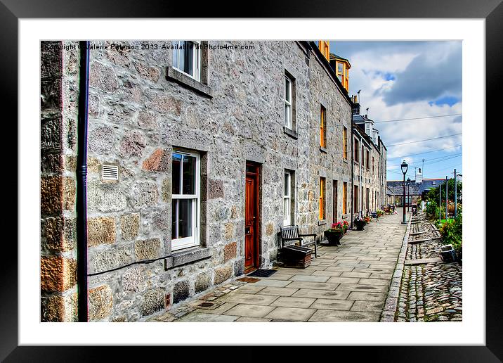 Pilot Square Aberdeen Framed Mounted Print by Valerie Paterson