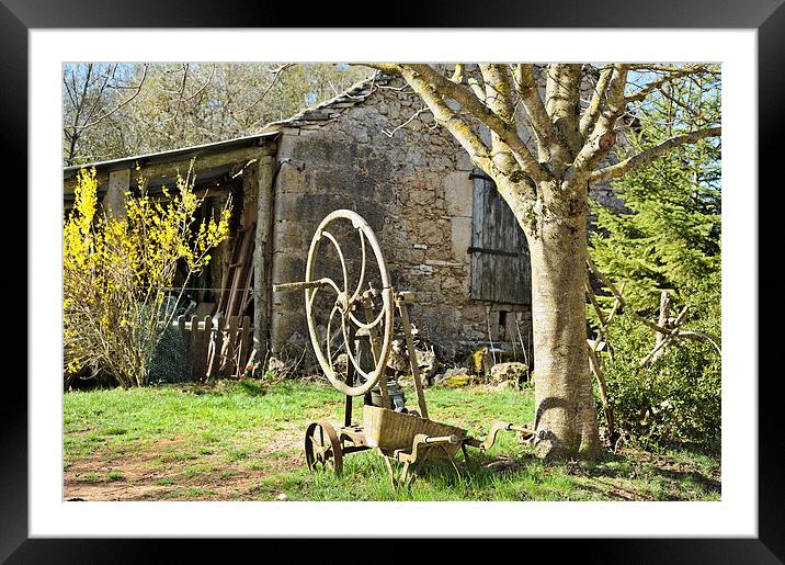French farmhouse Languedoc-Rousillon Framed Mounted Print by Jean Gill