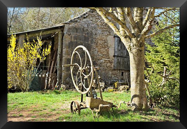 French farmhouse Languedoc-Rousillon Framed Print by Jean Gill