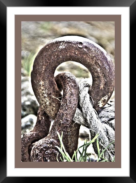 Rusty Hook Framed Mounted Print by Michelle Orai