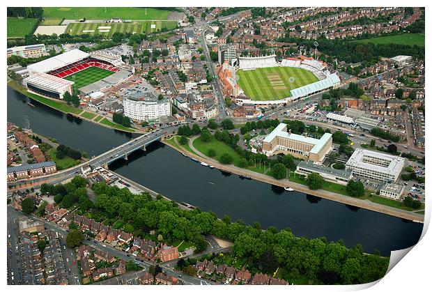 Trent Bridge, Nottingham Print by Tracey Whitefoot