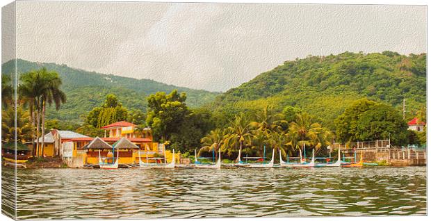 Lake View Philippines Canvas Print by Clive Eariss