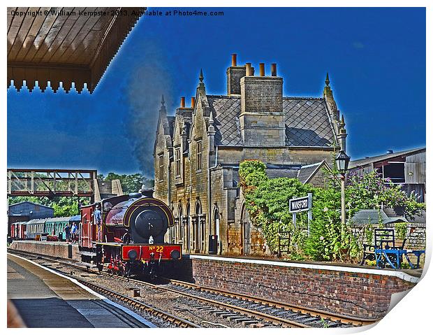 Wansford Station Nene Valley Railway Print by William Kempster