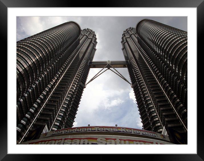 Petronas Towers, Kuala Lumpur Framed Mounted Print by colin chalkley