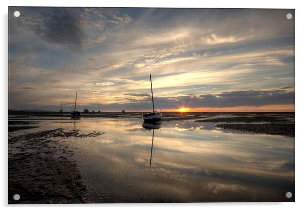 Reflecting at Meols Acrylic by Paul Farrell Photography
