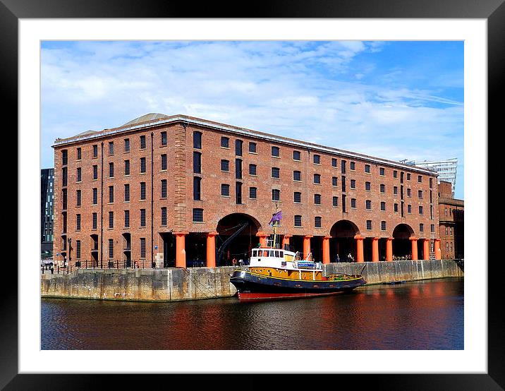 Albert Dock Framed Mounted Print by Lilian Marshall