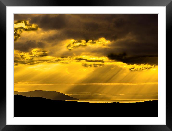 Scottish Island Sunset Framed Mounted Print by Tylie Duff Photo Art