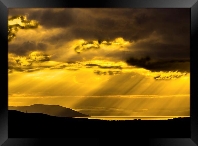 Scottish Island Sunset Framed Print by Tylie Duff Photo Art