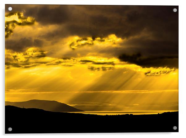 Scottish Island Sunset Acrylic by Tylie Duff Photo Art
