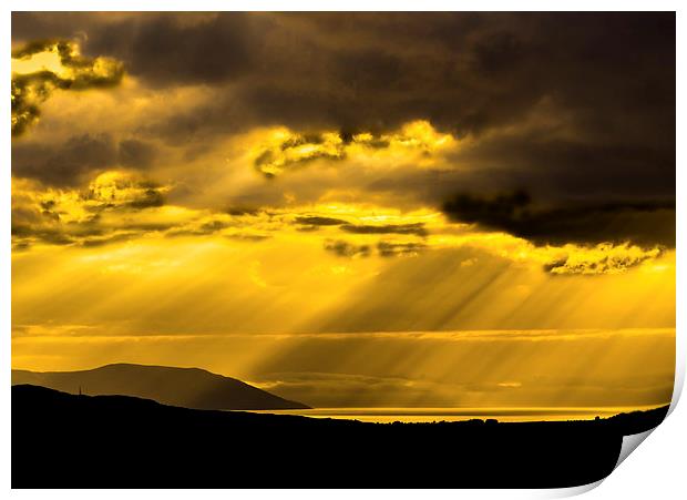 Scottish Island Sunset Print by Tylie Duff Photo Art