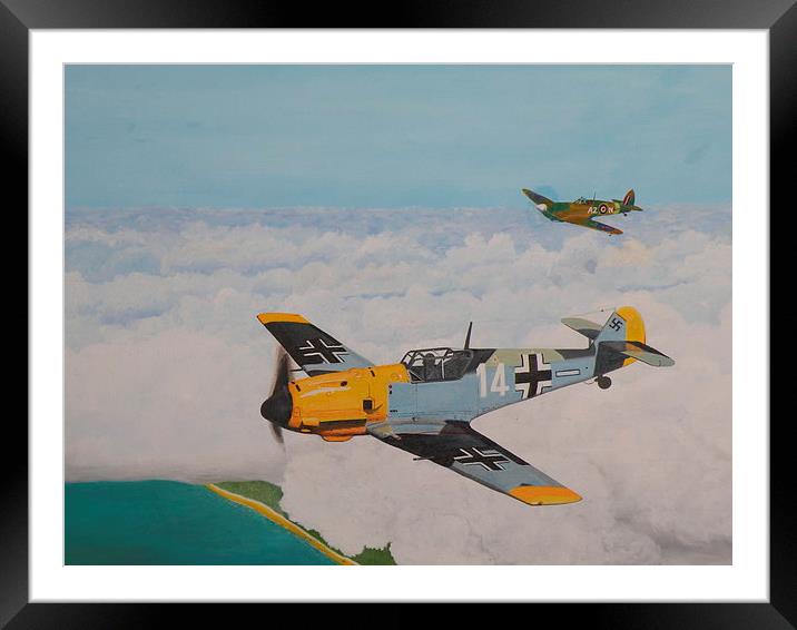 Hunters of the Sky Framed Mounted Print by Olive Denyer