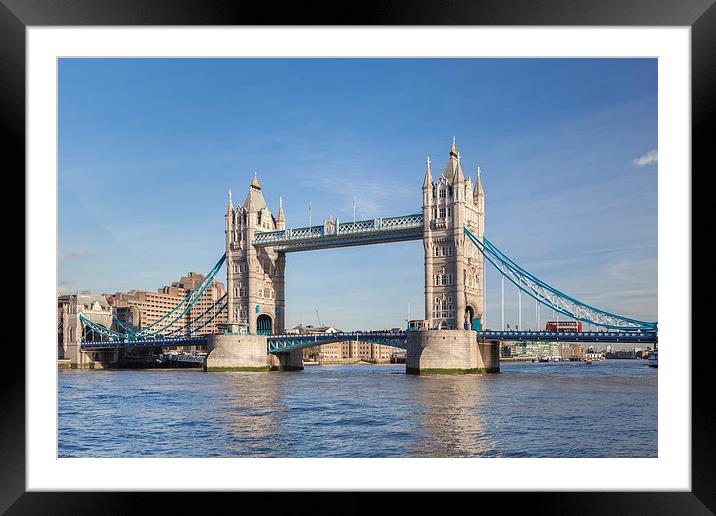 Tower Bridge in London Framed Mounted Print by stefano baldini