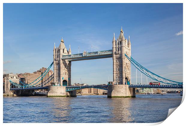 Tower Bridge in London Print by stefano baldini