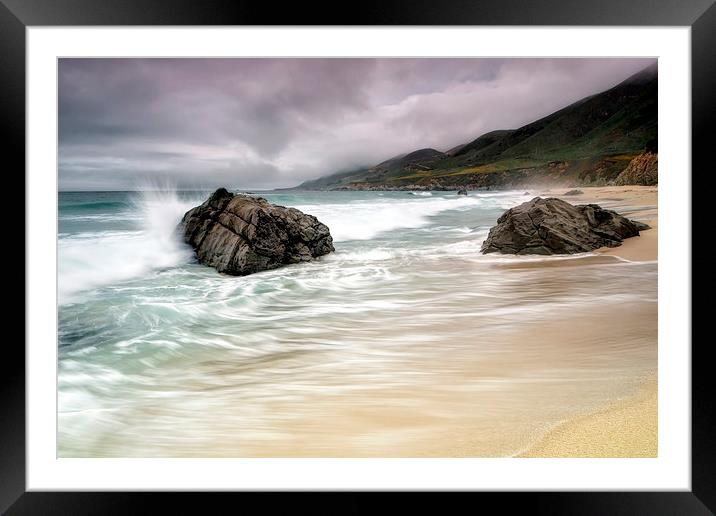Garrapata Beach, CA Framed Mounted Print by Chris Frost
