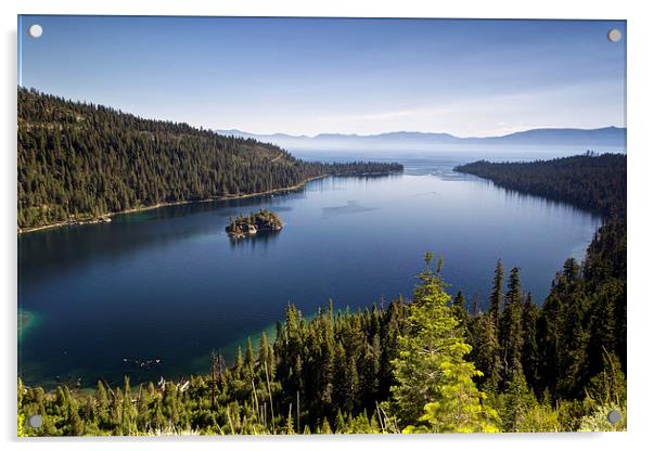 Emerald Bay Lake Tahoe Acrylic by Chris Frost