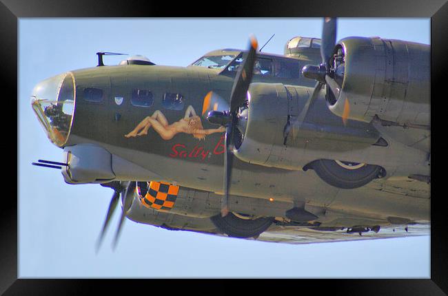 Sally B close pass !! Framed Print by Colin Williams Photography