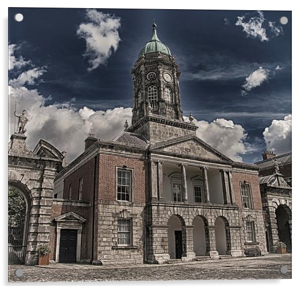 Dublin Castle Acrylic by Mary Lane