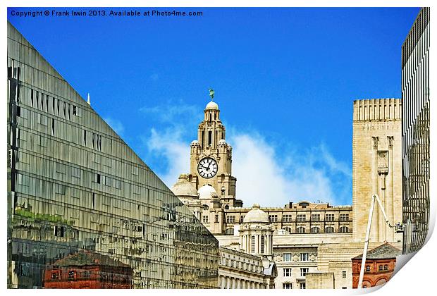 Liverpools architecture Print by Frank Irwin
