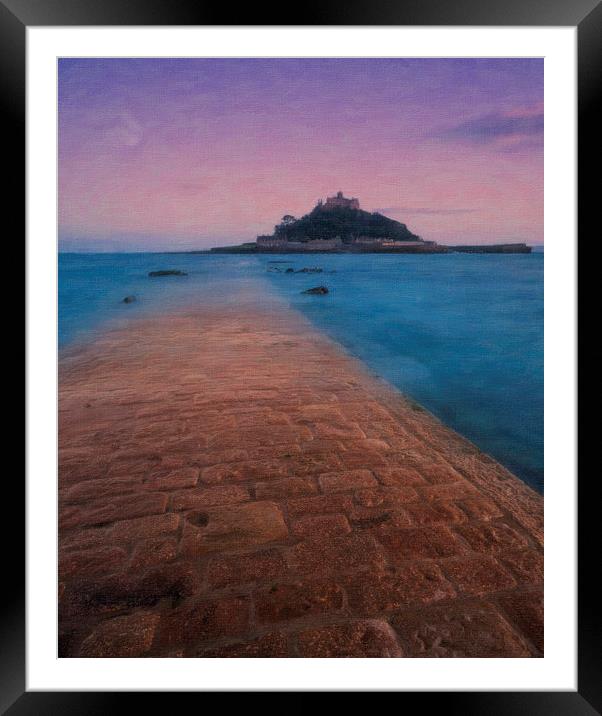 St Michaels Mount Framed Mounted Print by Graham Moore
