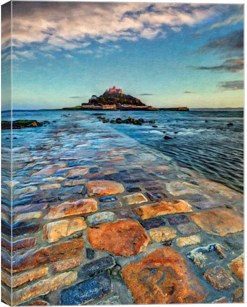 St Michaels Mount Canvas Print by Graham Moore