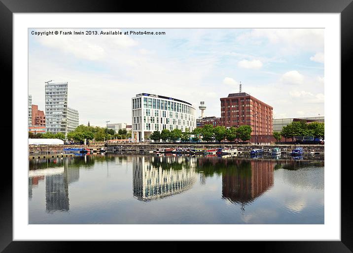 Liverpool from Salthouse Dock Framed Mounted Print by Frank Irwin