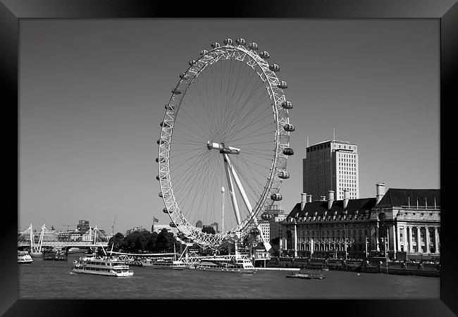 the London Eye Framed Print by Dean Messenger
