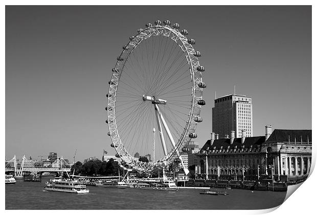 the London Eye Print by Dean Messenger