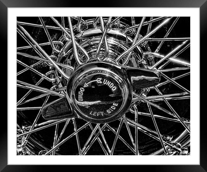 Wire Wheel Framed Mounted Print by Graham Moore