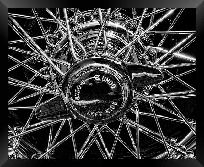 Wire Wheel Framed Print by Graham Moore