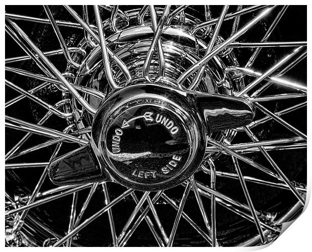 Wire Wheel Print by Graham Moore