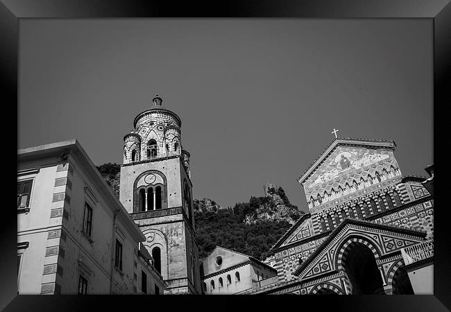 Amalfi Cathedral & Bell Tower Framed Print by George Davidson