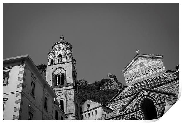 Amalfi Cathedral & Bell Tower Print by George Davidson