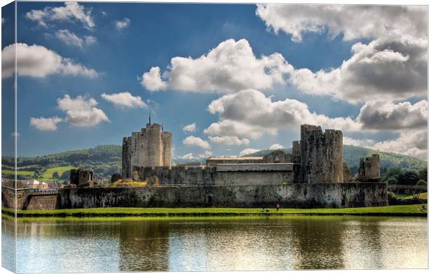Caerphilly Castle 3 Canvas Print by Steve Purnell