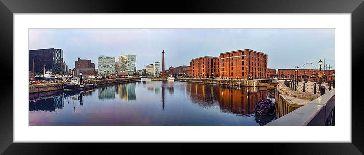 Canning Dock Panoramic Framed Mounted Print by Paul Madden