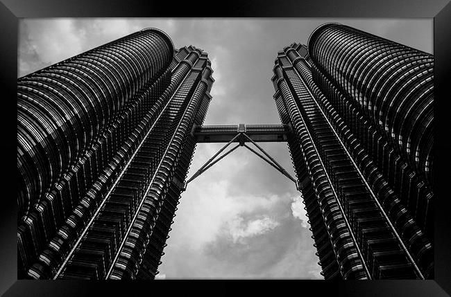 Petronas Twin Towers Framed Print by colin chalkley