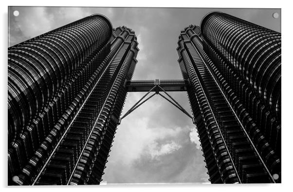Petronas Twin Towers Acrylic by colin chalkley