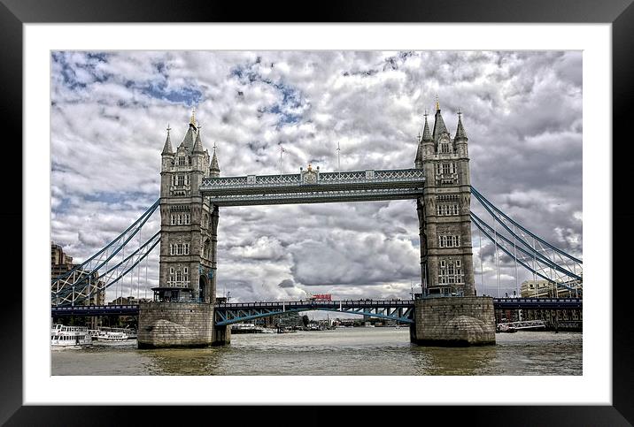 Tower Bridge London Framed Mounted Print by Tony Bates