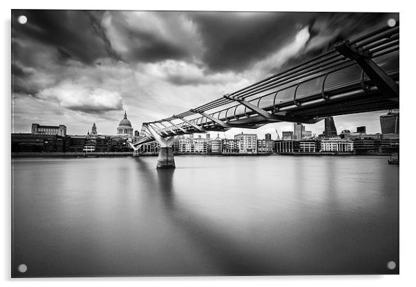 Millenium Bridge Acrylic by Keith Thorburn EFIAP/b