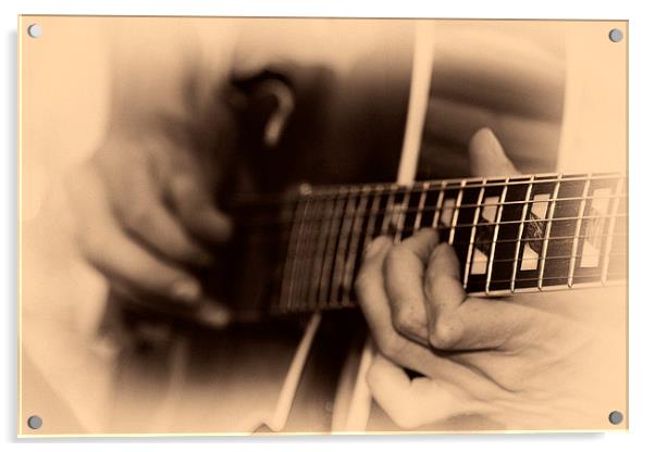 Guitar Picker Acrylic by Paul Holman Photography