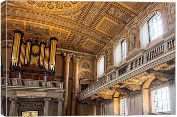 Greenwich naval college chapel Canvas Print by Tony Bates