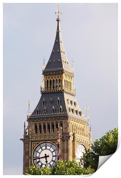 Westminster Clock Tower Print by Keith Thorburn EFIAP/b