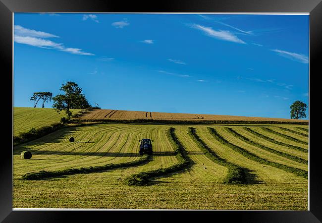 Harvest Landscape Framed Print by John Hastings